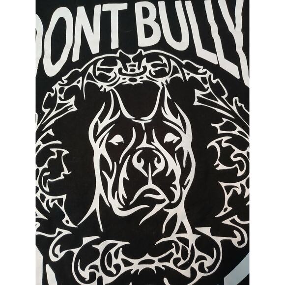 Sweatshirt Dont Bully My Breed Sz L Black Urban Suburb Apparel Pit Bull Dog Love - Picture 8 of 16